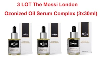 3 LOT The Mossi London Ozonized Oil Serum Complex (3x1.01 FL OZ) (3x30ML) NEW