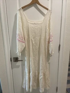 Maxi abito/coverup da donna Pitusa stile baracca taglia standard manica da poeta - Foto 1 di 12