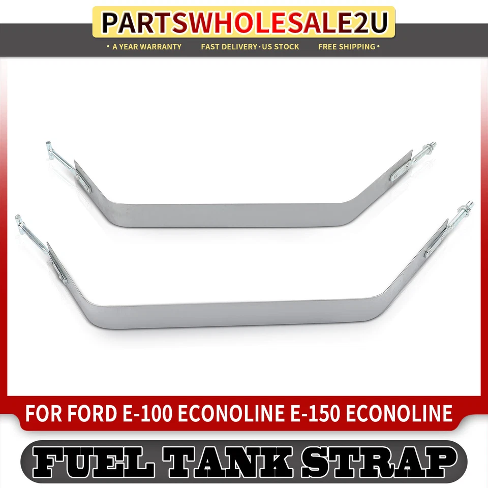 2x correas de tanque de combustible de acero para Ford E-100 Econoline Club Wagon E-250 Econoline Foto 1 de 4