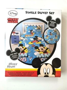 mickey mouse cool single bedset 135CM x 200cm duvet cover pillow case bedding - Picture 1 of 1