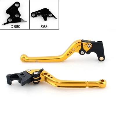 Long Brake Clutch Levers For Aprilia TUONO V4R 2011-2014 Gold #3 Foto 1 de 3
