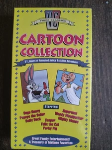 Video Classics: Cartoon Collection - VHS Tape  Bugs Bunny/Popeye Superman SEALED - Picture 1 of 3