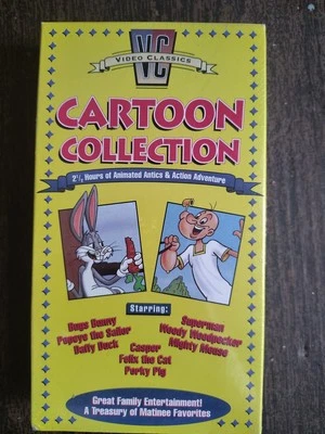 Video Classics: Cartoon Collection - VHS Tape  Bugs Bunny/Popeye Superman SEALED - Image 1 of 3