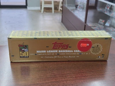 Juego completo de béisbol Topps 2001 sellado de fábrica 50 aniversario - Ichiro RC Foto 1 de 4