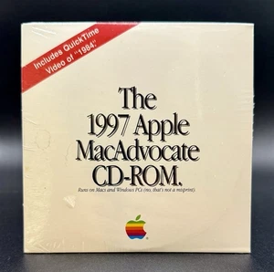Sealed Vintage 1997 The Apple MacAdvocate CD-ROM Computer Mac Macintosh - Afbeelding 1 van 2
