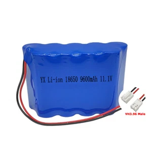 Batería Li-lon recargable de gran capacidad 11,1 V 6000-10500 MAh 3S3P VH3,96 - Imagen 1 de 9