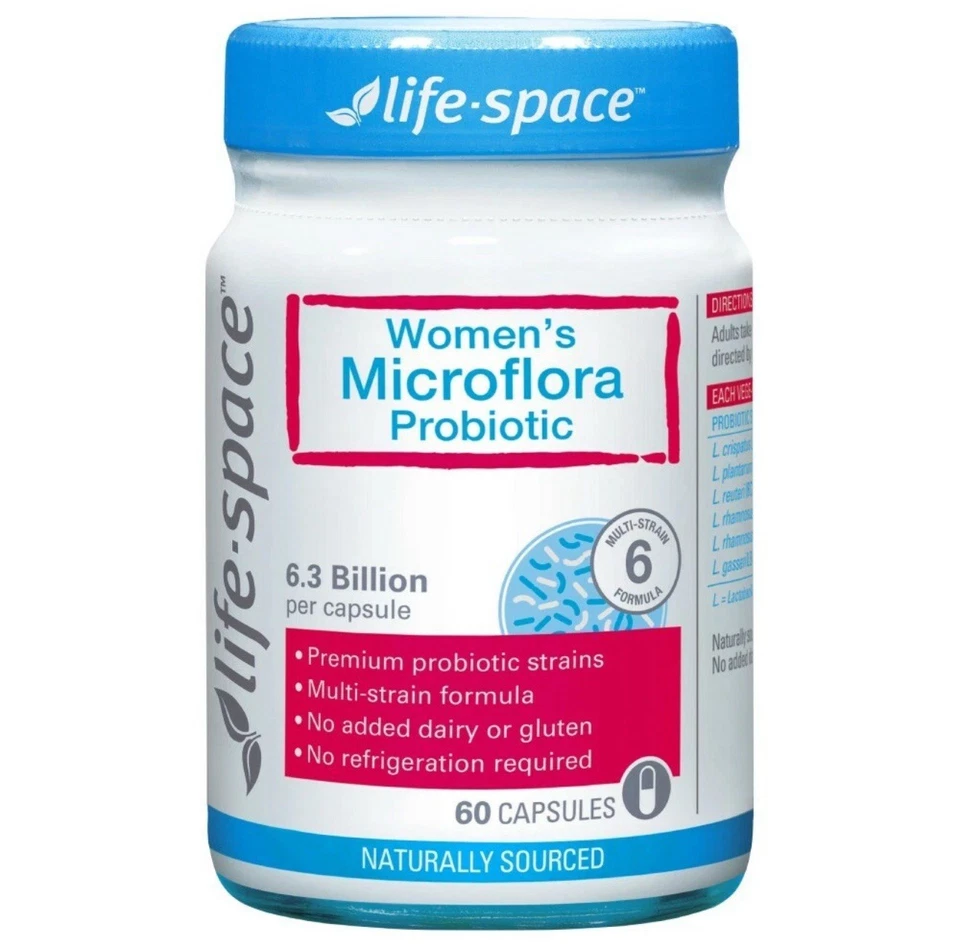 Life Space Women's Microflora Probiotic 60 Capsules Womens Lifespace