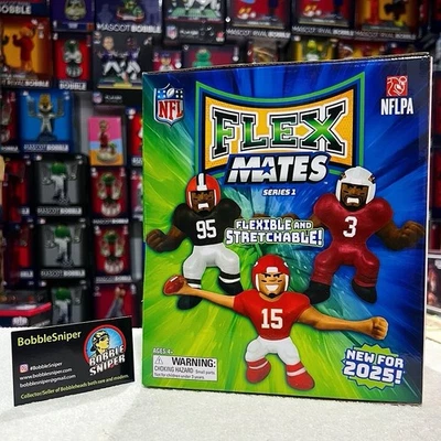 Flex Mates 2025 "Animal de fiesta" NFL caja de exhibición 32 paquetes de fútbol americano figuras de acción Foto 1 de 4