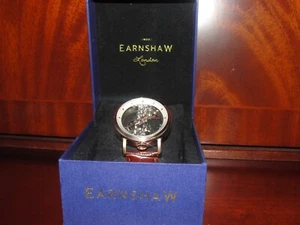 THOMAS EARNSHAW DRESS WATCH - FOWLER BRIDGE AUTOMATIC ROSE GOLD ES-8225-03. - Picture 1 of 18