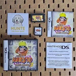 Naruto Ninja Council 3 (Nintendo DS) CIB + Council 1 GBA Game Lot - Tested - Picture 1 of 10