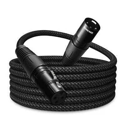 SONICAKE 6ft XLR Microphone Cable Male to Female 3Pin Cable Braided For Studio - Image 1 of 4