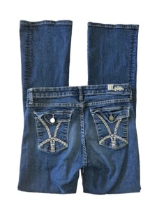 EUC Kut From The Kloth Jeans Size 6 Natalie High Rise Bootcut Dark Blue Denim - Picture 1 of 13