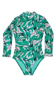 Beach Lingo 2548 Go-Go Lily Long Sleeve One-Piece (Big Kids) Size 12 - Picture 1 of 1