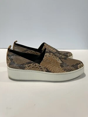Vince Women's Saxon 2 Brown Snakeskin Slip On Sneaker, Size 9.5, Orig $250 - Image 1 of 4