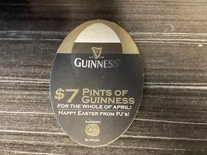 1 x PJ,O,Briens $7 Pints Guinness Brewery,Australian Issued BEER COASTERS - Picture 1 of 2
