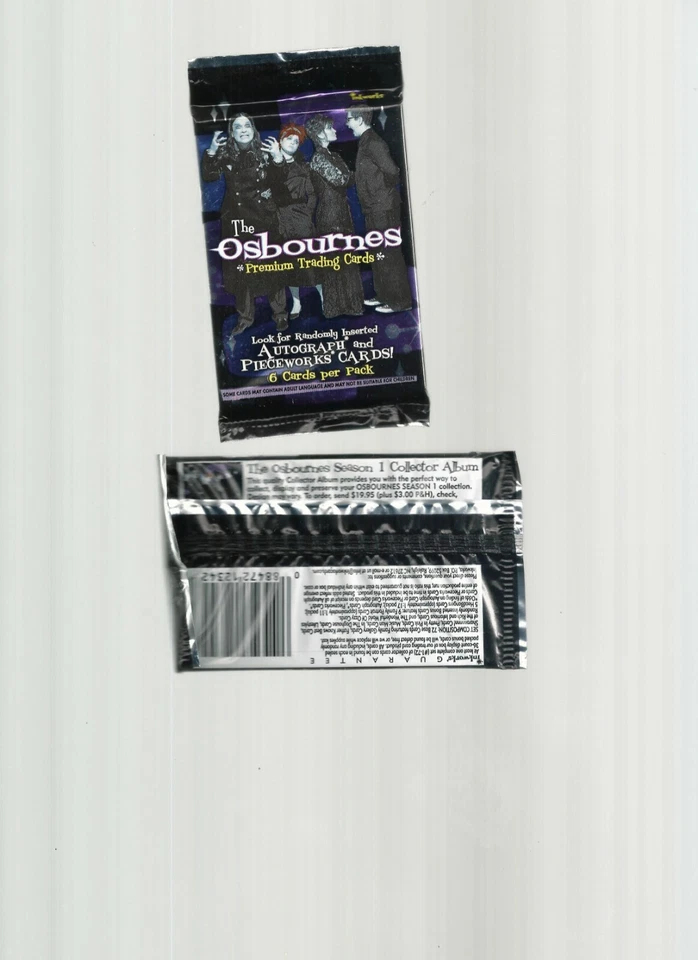 Paquete de tarjetas coleccionables premium Inkworks Osbournes serie 1 (1) Foto 1 de 1