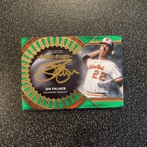 2023 Topps Five Star Jim Palmer Golden Graphs Green Auto #7/15 Orioles - Picture 1 of 3