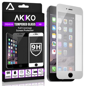 Protector Pantalla Cubierta Completa Vidrio Templado Akiko iPhone 6 Plus 5.5" 2.5D Blanco - Imagen 1 de 1