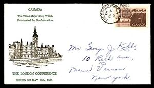 Mayfairstamps Canada FDC 1966 London Conference Parliament Bldgs First Day Cover