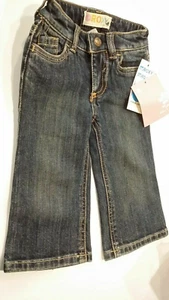 New ROXY Teenie Wahine Girls Blue Jeans Denim Size 18 Month Infant - Picture 1 of 4