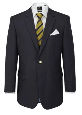 Skopes Henley Azul Marino Lana Mezcla Blazer - Imagen 1 de 3