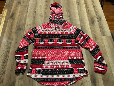 Sudadera con Capucha No Boundaries, Niña Talla Grande, Rojo Blanco Negro, Navidad, Manga Larga Foto 1 de 4