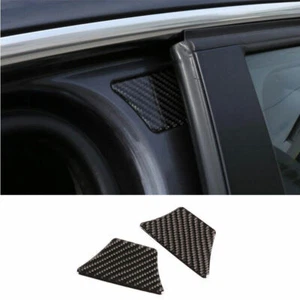 For BMW 3-Series 2005-2012 Carbon Fiber B-pillar Groove Sticker Cover Trim 2PCS - Picture 1 of 11