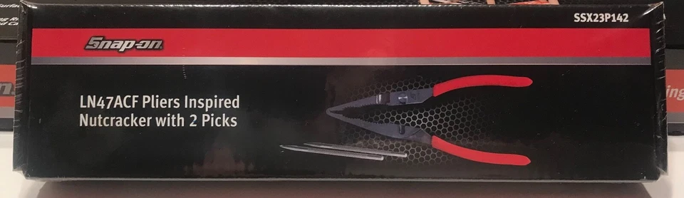 Snap-on Tools SSX23P142 Pliers inspired Nut Cracker w/ 2 picks for Nuts/Seafood