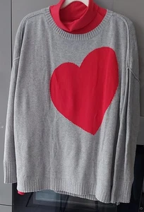 Cecil Leichter Pullover Gr. 44 BW59cm + Lands End Rolli Rot - Bild 1 von 6