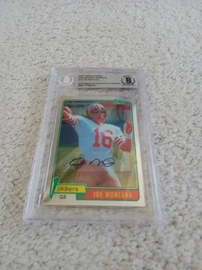 2010 TOPPS CHROME ANNIV. RC REPRINT JOE MONTANA AUTO SIGNED CARD BGS HOF!!! - Picture 1 of 5