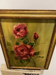 Vintage Ölgemälde Floral Signiert - Bild 1 von 5