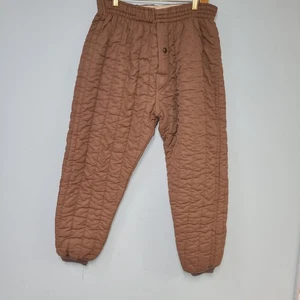 Vintage Refrigiwear lange Unterhose gesteppt Gr. L mauve Gummibund Bündchen Knöchel - Bild 1 von 9