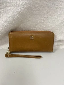 Cartera de cuero Rachel Cruze presupuesto dinero efectivo sobre camel marrón - Imagen 1 de 5