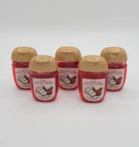 Bath & Body Works Champagne Apple Honey Pocketbac Gel Sanitizers 1 oz New 5 Pack - Picture 1 of 3