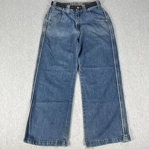 VINTAGE Zonz Jeans Mens 31x30 Blue Wide Leg Baggy Skateboarding Skater Y2K Jnco - Picture 1 of 18