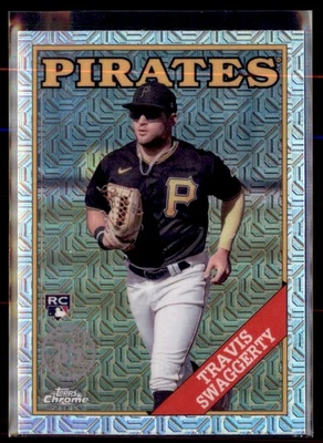 2023 Topps Chrome Mojo Travis Swaggerty Pirates T88CU-10 Rookie Card - Image 1 of 2