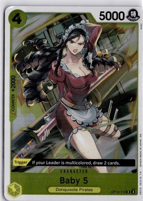 Baby 5 OP12-112 Rare Legacy of the Master One Piece TCG Foil English - Image 1 of 4
