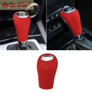 Cubierta de perno de cambio de engranaje rojo de gamuza vino para Benz C E G Clase A GLK GLS W204 2007-13 - Imagen 1 de 10