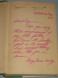 1957 SIGNED BOOK I'D DO IT AGAIN BY JAMES MICHAEL CURLEY