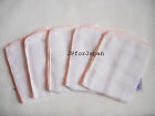 5 mini MUSLIN CLOTH SQUARES 100% COTTON Super Soft WEANING BABIES outdoor travel