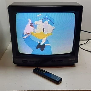 Philips 14GR1221 Farbfernseher CRT +Fernbedienung(*) GETESTET RF-in RETRO-GAMING 14" - Bild 1 von 21