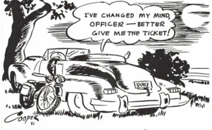 Pin Up Umorismo Polizia Ufficiale Doppio Entendre Risque Fumetto A/S? Cooper 1960 - Foto 1 di 2