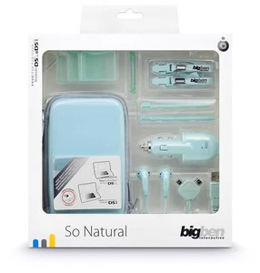 pack SO natural 9 éléments nintendo DS LITE DSI neuf etui chargeur bleu - Photo 1/2