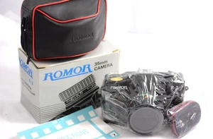 VINTAGE ROMOR R-2 35MM FILM CAMERA WITH CASE, STRAP, BOX AND INSTRUCTIONS (NEW) - Picture 1 of 5