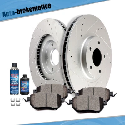 FRONT BRAKE ROTORS AND CERAMIC PADS FIT FOR NISSAN MAXIMA 06-07 NISSAN MURANO Foto 1 de 4