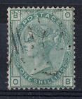 GB 1873 1s plate 13 sg150,hint of pressed crease otherwise very fine used, v l