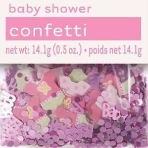 PINK DOTS BABY GIRL BABY SHOWER CONFETTI 14G BAG!