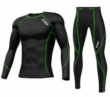FDX Mens Compression Armour Base layer Top & legging running under arm Skin Fit 