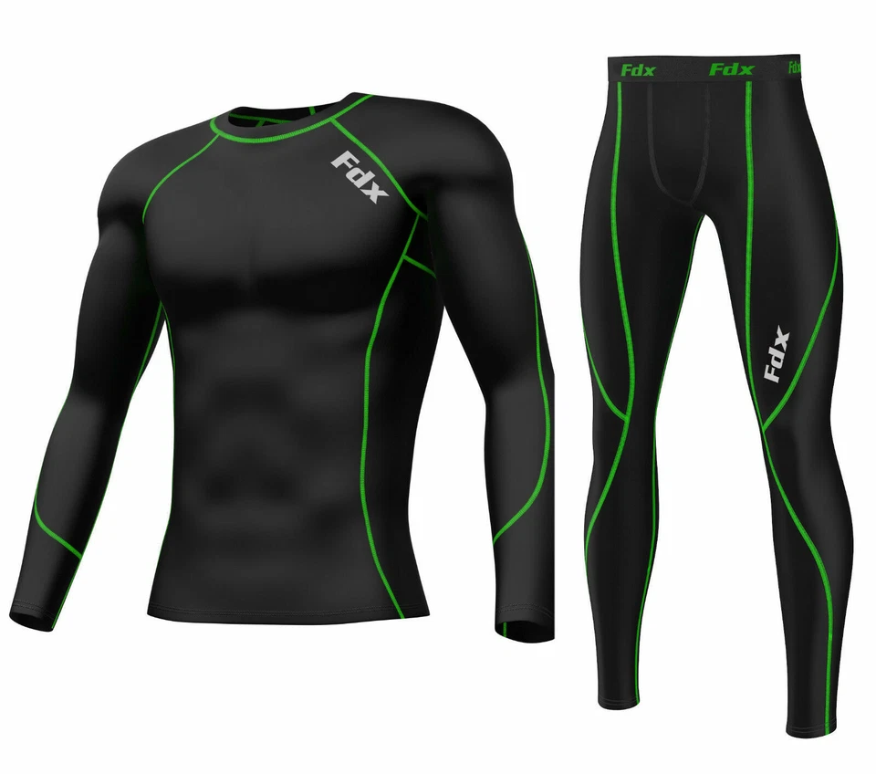 FDX Mens Compression Armour Base layer Top & legging running under arm Skin Fit  - Image 1 of 1