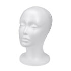 Lurrose Mannequin Head with Female Face Model Display Stand Wig Hats Holder for